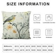thumbnail image 5 of Nawypu  Square Decorative Throw Pillow Covers, Botanical Grey Birds Printed Soft Touch Cushion Covers,Throw Pillowcase for Sofa Bed, 5 of 5