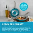 thumbnail image 2 of Gotham Steel 2 Pc Nonstick Fry Pan Set 8.5 & 9.5 inch Ceramic Skillet Oven Dishwasher Safe, 2 of 7