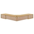 thumbnail image 4 of Modway Render Wall Mount Corner Office Desk in Oak, 4 of 9