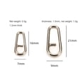 thumbnail image 3 of 50 piezas de acero con cabeza doblada, anillos divididos ovalados, señuelos giratorios, aparejos de pesca a presión (S), 3 of 3