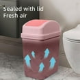 thumbnail image 4 of 2024 Upgraded Plastic Swing Top Garbage Bin for Countertop & Bathroom (Pink), 4 of 7