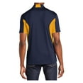 thumbnail image 2 of Yellow Rooster Mens Side Blocked Micropique Sport-Wick Polo True Navy/ Gold XS, 2 of 7