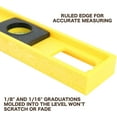 thumbnail image 3 of YXPP 10101 Polystyrene 2 Ft Level, 24 Inch Level Made in the USA, Contractor, Plumber, and Carpenter Tools, Impact Resistant Frame, Three Vials, Accurate to .001 Inch, Won’t Scratch Work Surfaces, 3 of 7