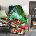 thumbnail image 2 of Mushroom Frog Blanket Gift for Girls Boys-60x80 Inches Soft Flannel Blanket Mushroom Gifts for Mushrooms Lover Cottagecore Room Decor Throw Blankets Cute Mushroom Stuff for Women Adult Teen-Twin Size, 2 of 6