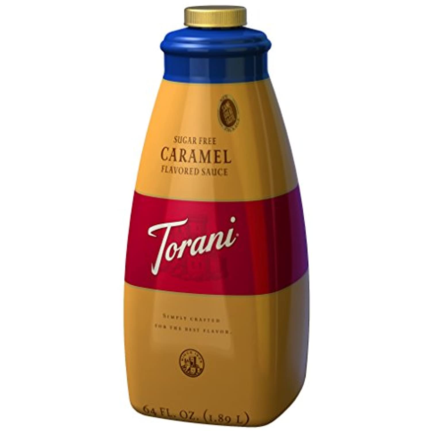 Torani Sugar Free Caramel Sauce, 64 Fl. Oz. 1.89 L