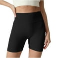 thumbnail image 3 of YOIAVAIOY Gym Shorts for Women Biker Shorts High Waist Lifting Leggings Workout Running Yoga Bottoms Black M, 3 of 5