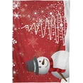 thumbnail image 2 of Coolnut Christmas Snowman Tablecloth, Waterproof Washable Polyester Square Table Cover, Durable Tablecloth for Kitchen Dining Table Party Decor, 60"X 120", 2 of 7