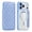 Blue, variant on for iPhone 17 Pro Max Flip Wallet Case (2025), Magnetic Clear Back/Camera Lens Protector, Compatible with MagSafe Card Slots RFID Blocking PU Leather Protective Slim Phone Case, Orange