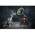 thumbnail image 2 of Egger, Marcel 18x13 White Modern Wood Framed Museum Art Print Titled - Musicdog, 2 of 4