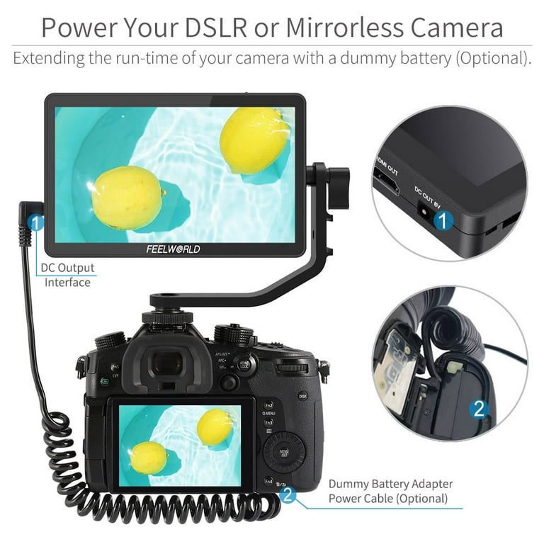 Amazon.com: FEELWORLD F6 Plus V2 6 Inch 3D LUT DSLR Camera