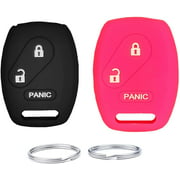 UOKEY Silicone 3 Buttons Rubber Key Fob Protector Remote Cover Keyless fit for Honda Civic EX Accord CR-V EX SE Pilot