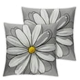 thumbnail image 2 of Acheng Throw Pillow Covers You are My Sunshine Yellow Gray with Words Decorative Pillow Cases Home Decor Square Pillowcases,2 Pcs White, 2 of 6