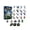 Single box, variant on Yashow Elite Halloween Vacation 24 Pcs Acrylic Countdown Calendar, 2D Flat Blind Box Ornaments With 3 Rare Designs, Holiday Festival Decor For Home Table, 10x8x2 inch