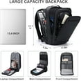 thumbnail image 2 of FENRUIEN Mochila Delgada para Laptop de Negocios para Hombre, Bolsa de Viaje Resistente Al Agua de 15.6 Pulgadas con Puerto de Carga USB, Mochila Ligera de Oxford para Computadora, 2 of 15