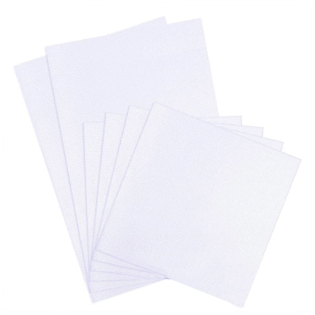Injueey 1 pieza de bordado de punto de cruz DIY tela de algodón costura artesanal tela suministros para manualidades costura bordado artesanal Tela de costura y artesanía 11ct y blanco 30x30cm Injueey HA5633-01B