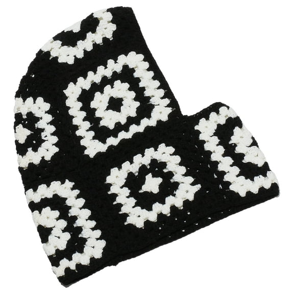 Handmade Crochet Winter Hat Balaclava Hooded Headwear for Stylish Comfort