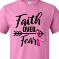 thumbnail image 4 of Inktastic Breast Cancer Awareness Faith over Fear with Pink Ribbon and Arrow T-Shirt, 4 of 5