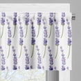 thumbnail image 5 of Ambesonne Violet Valance & Curtain, Isolated Lavenders Layout, 55"x36", White Mauve Khaki, 5 of 7