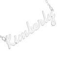 thumbnail image 3 of Sterling Silver 'Kimberly' Name Pendant on 16-inch Trace Chain - White, 3 of 5