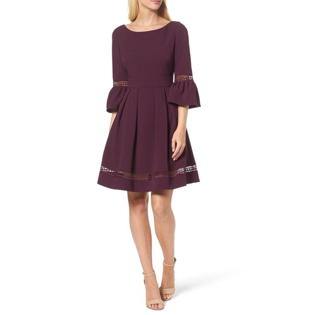 Eliza J Bell Sleeve Fit \u0026 Flare Dress 