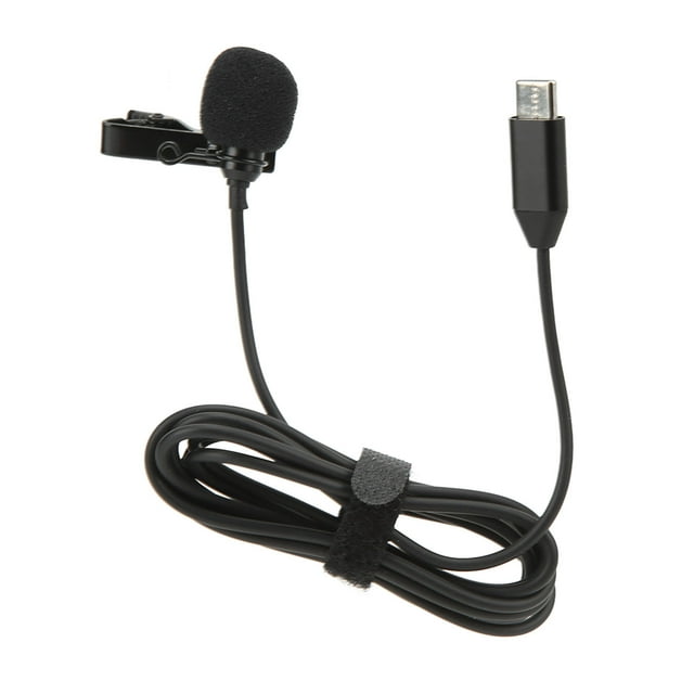 Micrófono Lavalier, Tipo C omnidirecional Lapela Lavalier Micrófono Cancelando El Sonido Hifi para disparos de vlog