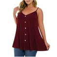 thumbnail image 2 of Camisetas para mujer,Camisola con botones y cuello en V para mujer, talla grande, poliéster ligero, ropa informal para el hogar, sopatenor, 2 of 8