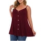 thumbnail image 2 of Camisetas para mujer,Camisola con botones y cuello en V para mujer, talla grande, poliéster ligero, ropa informal para el hogar, sopatenor, 2 of 8