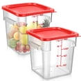 thumbnail image 1 of Contenedor de almacenamiento de alimentos Suclain Square Policarbonato 8qt, 1 of 6