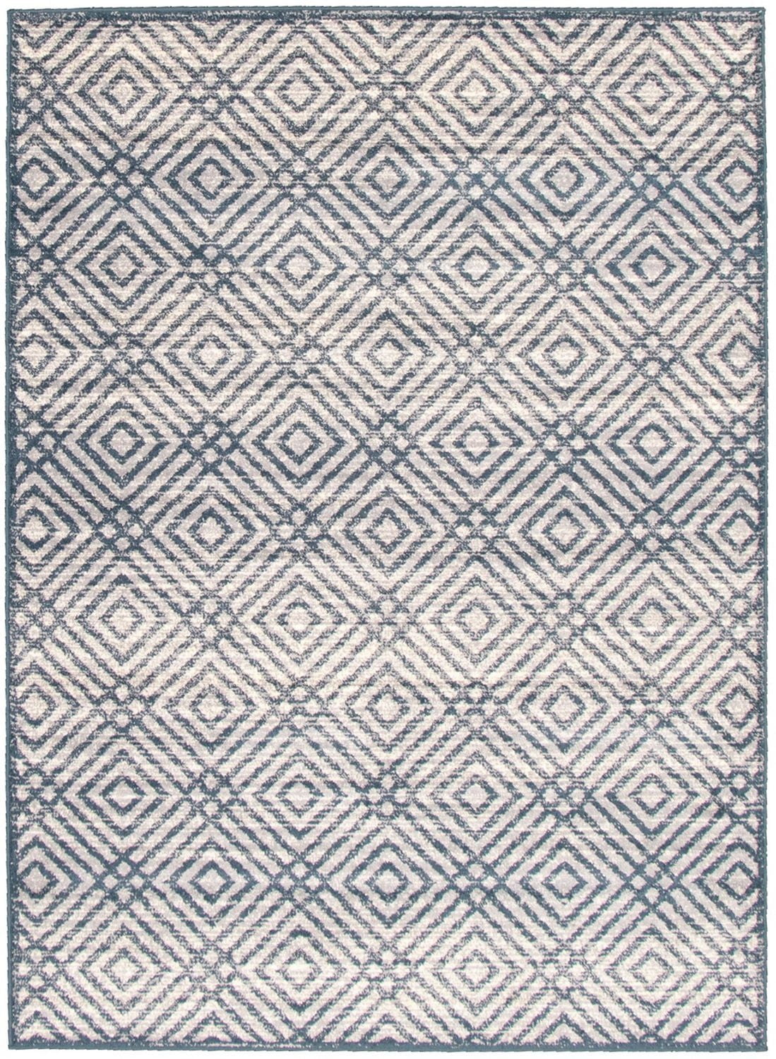 ECARPET Area Rug for Living Room, Geometric Indoor Carpet Ember Collection