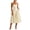 Yellow, variant on Women's Elegant Off-Shoulder Wedding Resort Fishnet Checkered Print Banquet Dress