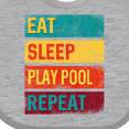 thumbnail image 4 of Inktastic Billiards Eat Sleep Play Pool Repeat Boys or Girls Baby Bib, 4 of 4