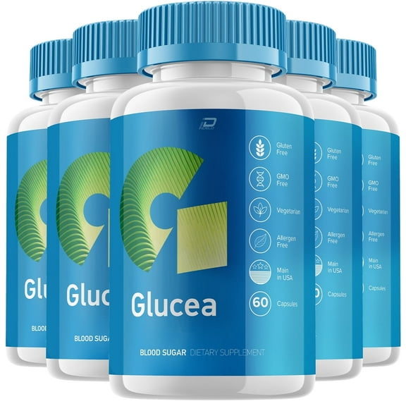 Glucea Metabolic Support Supplement, 5 Pack, 300 Capsules