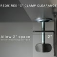 thumbnail image 3 of VIVO Black Clamp-on 36" x 12" Desk Extension, Accessory Platform, Keyboard Tray, 3 of 8