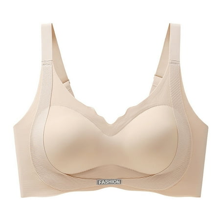 Family Gifts Ofreoo Women s Underwear Solid Color No Rim Adhesive Bra Push Up Palm Print Cup Womens Bras Comfortable