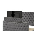thumbnail image 6 of Maya Modern Style 4-Piece Queen Vanity Bedroom Set in Gray, 6 of 15