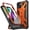 Metallic Orange, variant on Poetic Spartan Case for iPhone 14, Full Body Rugged Case with Kickstand, Metallic Red