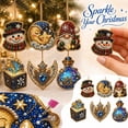 thumbnail image 3 of 2026 New Christmas Diamond Painting Suncatcher Kit, 6Pc Acrylic DIY Diamond and Pearl Art Painting, Mini Crystal Art Hanging Ornament Kit, Xmas Decorations for Home Wall Tree and Gift, 3 of 4