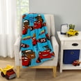 thumbnail image 2 of Disney Cars Radiator Springs Blue and Red Toddler Blanket, 2 of 5
