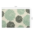 thumbnail image 6 of Plastic Placemats Set of 6 Placemats for Dining Table Decor Indoor Outdoor Washable Kitchen Table Mat Wipe Clean Floral 17.7*11.8inch, 6 of 6