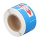 thumbnail image 4 of 1 rollo de etiqueta de cable térmico impermeable resistente al aceite papel para etiquetas adhesivo sin tinta para ingeniería de comunicación de fibra azul, 4 of 14