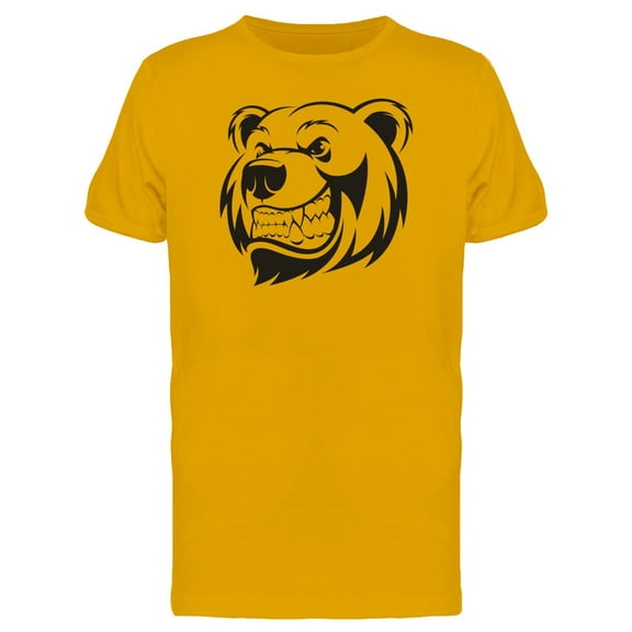 Grizzly Bear Menacing Smile Tee Men's -Image by Shutterstock