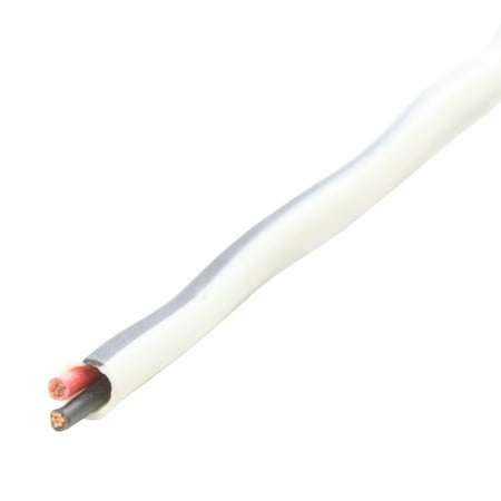 Str Plenum - Faster Cable P222C-WHT/BLK 22AWG 2C, 22/2 STR CMP Plenum Control Cable, 1000'