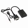 thumbnail image 1 of Adaptador Convertidor Yashi VGA a HDMI Full HD 1080P con Salida de Audio, 1 of 5