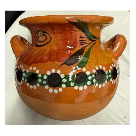 Authentic Mexican Barro Olla Jarro De Tonala Bola Grande Mexicana Jarrito Para Frijol Frijoles Sopas Boiling Beans Chilis Soup Clay Pot