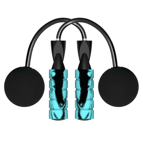 Cordless Jump Rope Weighted Skipping Rope For Fitness Cardio Indoor And Outdoor Beachbody Workout - grey