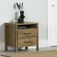 thumbnail image 1 of South Shore Gravity 2-Drawer Nightstand for Adult, in Natural Mango, 1 of 13