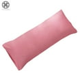thumbnail image 3 of Luxtrada 1Piece Body Pillow Cover Case Pillowcase Silky-Soft Pillow Cover Full 1800 Series Microfiber Long Pillowcases 55"x19" (Pink), 3 of 11