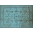 thumbnail image 1 of Ahgly Company Indoor Rectangle Oriental Light Blue Industrial Area Rugs, 5' x 7', 1 of 4
