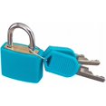 thumbnail image 1 of Jinsinto Small Fluorescent Plastic Padlock with Two Keys for Luminous Luggage Suitcase - Blue, 1 of 5