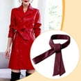 thumbnail image 6 of FVDPWYE Trench Coats Waist Belt Decorative Women Girls Easy to Wear Windbreaker Belt Claret Red, 6 of 9